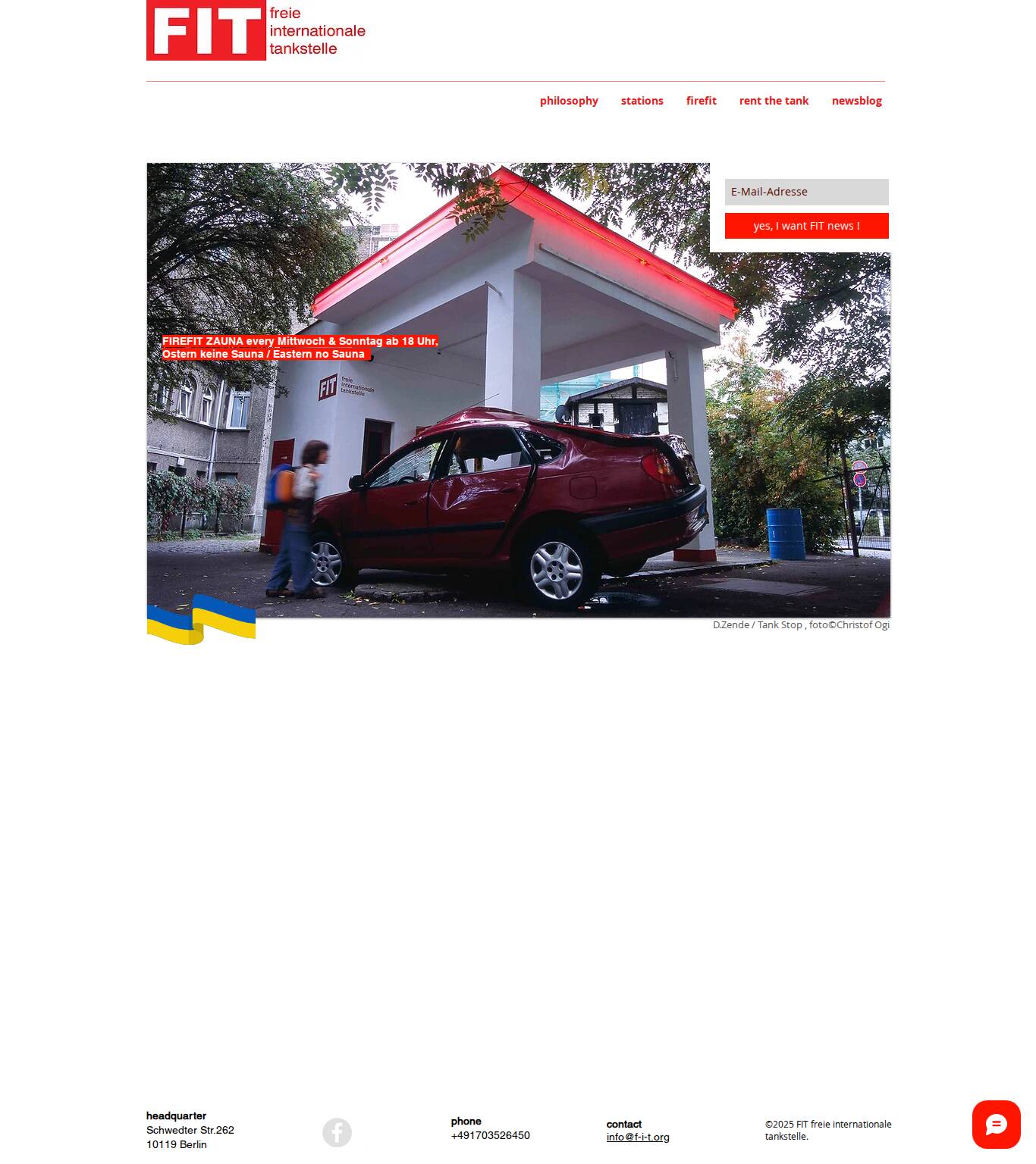 Large screenshot of Soziale Skulptur | FIT freie internationale tankstelle | Berlin