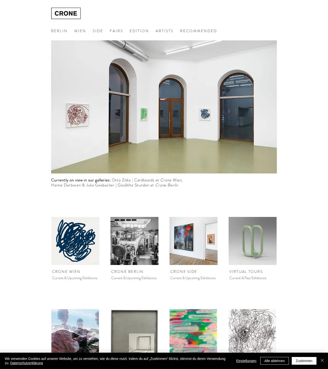 Large screenshot of Galerie Crone