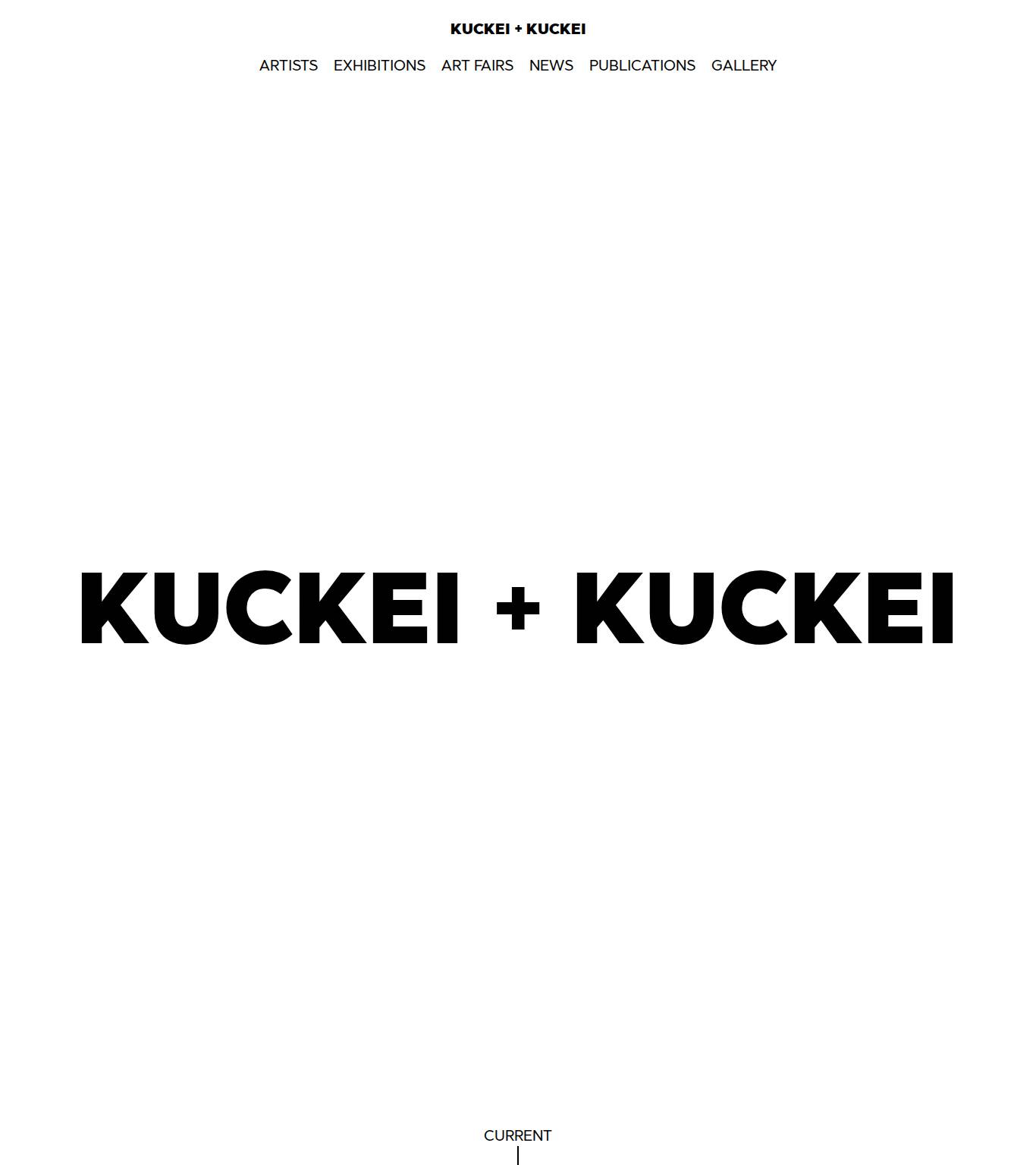 Large screenshot of Galerie Kuckei + Kuckei